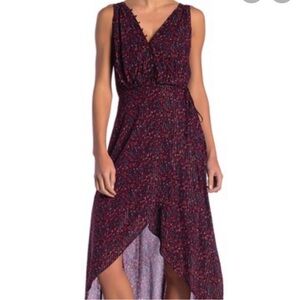 Adelyn Rae Black and Red High Low Dress